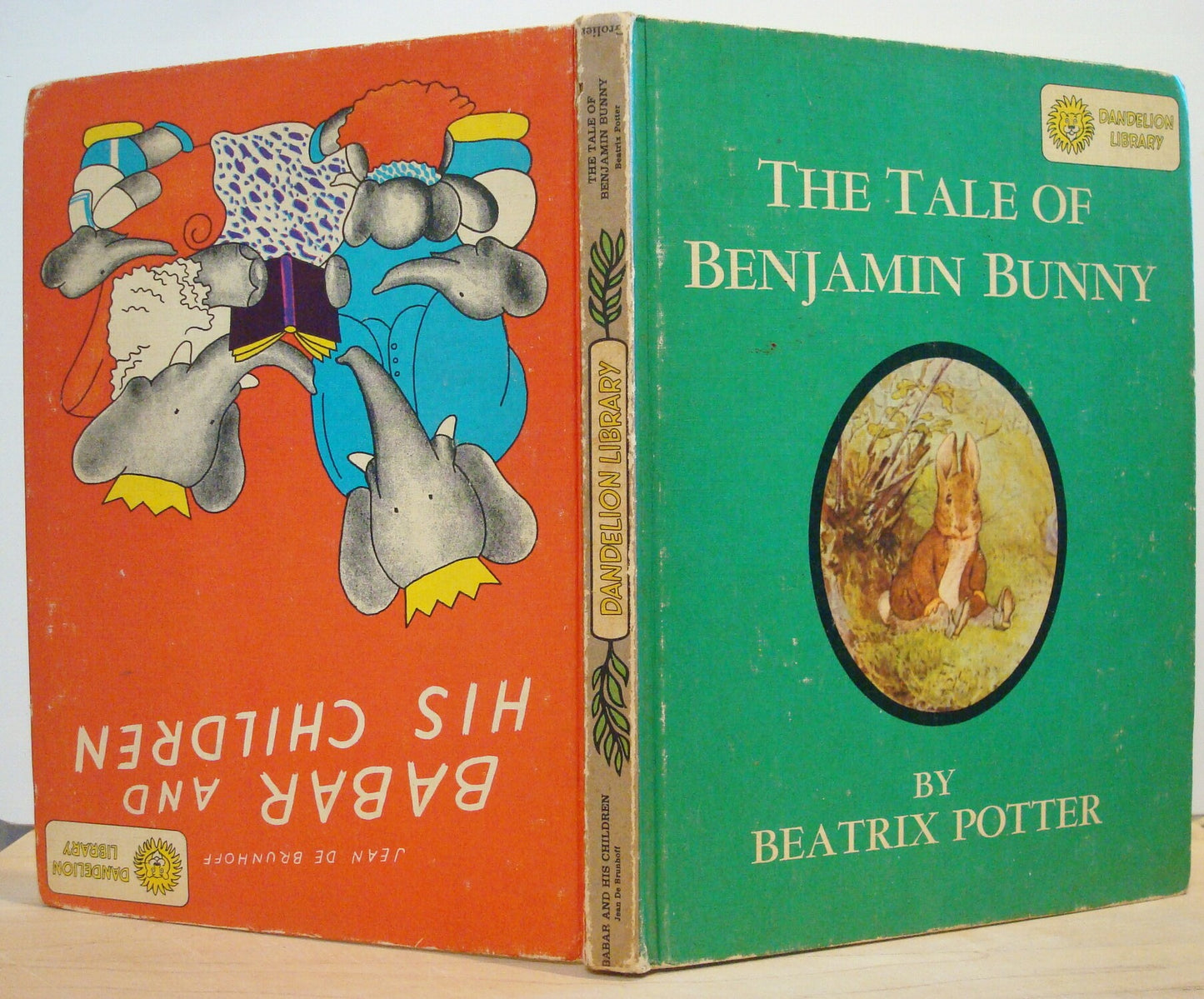 Dandelion Library 2-Sided Book: Babar & His Children / The Tale of Benjamin Bunny