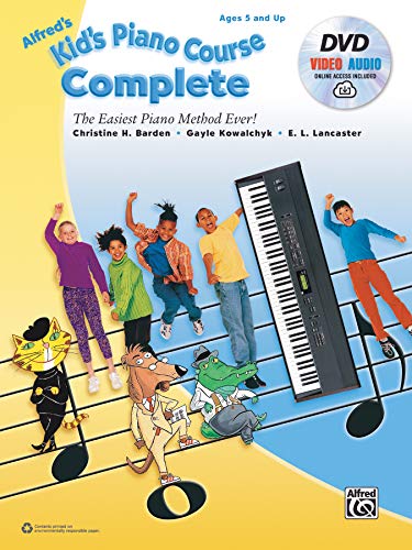 Alfred's Kid's Piano Course Complete: The Easiest Piano Method Ever!, Book, DVD & Online Video/Audio