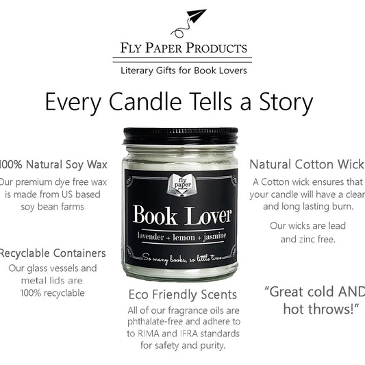 Indie Bookstore 9oz Soy Candle