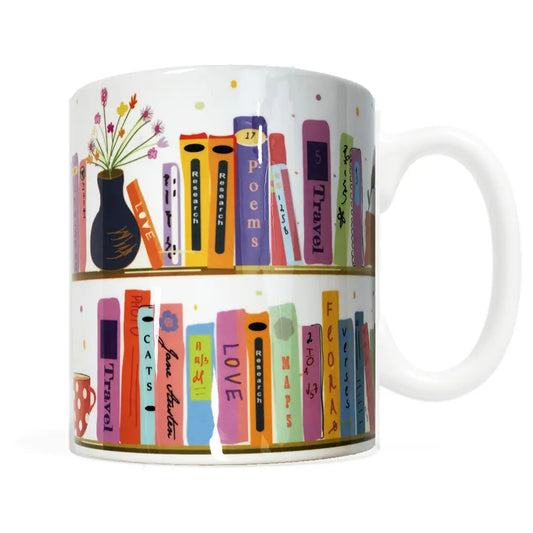 My Colorful Bookshelf Coffee Mug